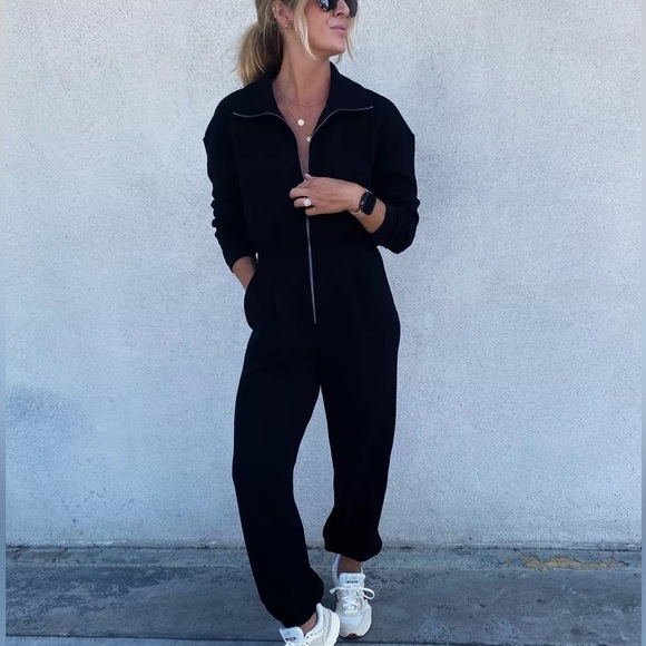 VARLEY Jessie Black Jumpsuit M - Picture 1 of 9